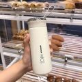 Premium NICE 400ml Glass Water Bottle - Insulated for Ultimate Freshness - Perfect for School, Gym, and Office Use - Durable Glass/Plastic Hybrid Construction - Leakproof Design - Stay Hydrated in Style. 