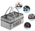 Baby Bag Organizer - Storage Bag For Baby  - Diaper Bag for Diaper Items Such as Diapers, Wet Wipes and Toys, Foldable Felt Bags for Children's Room, Car and Travel. 