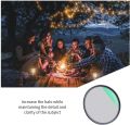 K&F Concept 77mm Black Diffusion Filter 1/4 Mist Soft Glow Diffuser Lens Filters (Nano-X Series). 