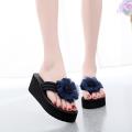 OIMG Women'S Ladies Summer Flower Home Wedges Beach Shoes Sandals Flip Flops Slippers. 