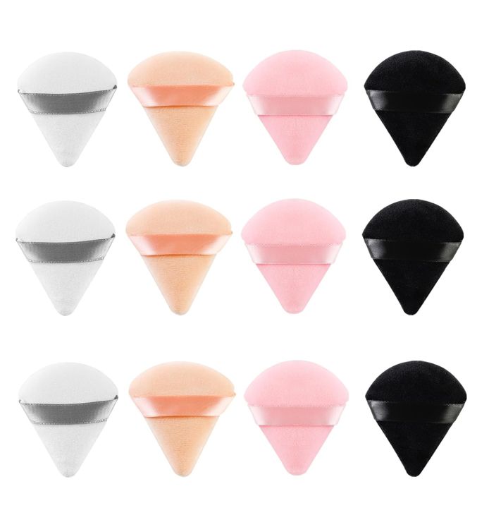 Powder Puff Face Soft Makeup Velour Puff, Beauty Sponge for Loose Powder and Cosmetic Foundation, Blender Makeup Tool