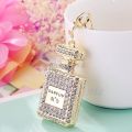 Lovely Perfume Fragrance Bottle Charm Pendent Rhinestone Purse Bag Keychain Gifts. 