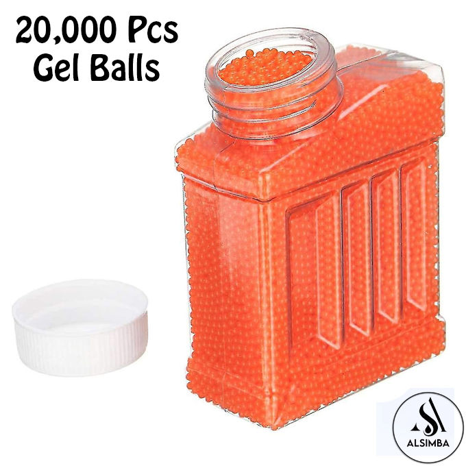 20000 Pcs Single Assorted Color Gel Balls Splatter Blaster Refill - Compatible with Gel Ball Blaster - 7.5mm Gel Beads - Gel Balls Water Play Beads Crystal Water Beads For Toy - Any Assorted Color