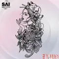 SAI MAGIC TATTOO Lasts to 2 weeks 18CM×11CM Tattoo sticker waterproof long lasting Temporary fake tattoo 125. 
