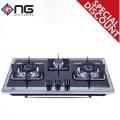 Nasgas Built In Hob DG-226 (Glass Top) Autoignition Grey Cast Iron Pan Trivets non stick. 