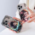 YYDS for Tecno Pova 6 Pro 5G Back Cover Demon Slayer Case Cream Texture Wavy Edge Soft Silicone Mobile Cover. 