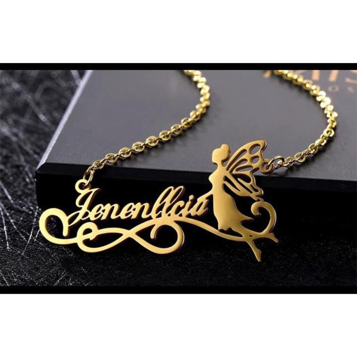 Customized Named Necklace Made in 21k Gold  Personalized Any Name and Design You Want-Best For Gifts