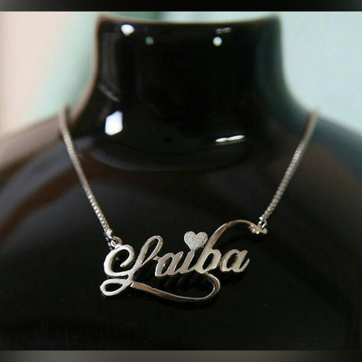 Right Choice 18K Silver Plated Personalized/Customized/Name necklace For Men/Women/Boy/Girl-Custom necklace-Name Necklace-Gift Item-New Arrival 74142-pk
