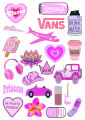 22 PCS - Stickers for Girls - Aesthetic Art Stickers for mobile back, Laptop, dairy and for decorating your stuff and making them look more attractive. 