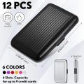 Aluminum Wallet Credit Cards Holder Multi Slim RFID Blocking ID Credit Card Case Protector Metal Card Holder for Men Women (Black, Red, Purple, Rose, Silver, Gold). 