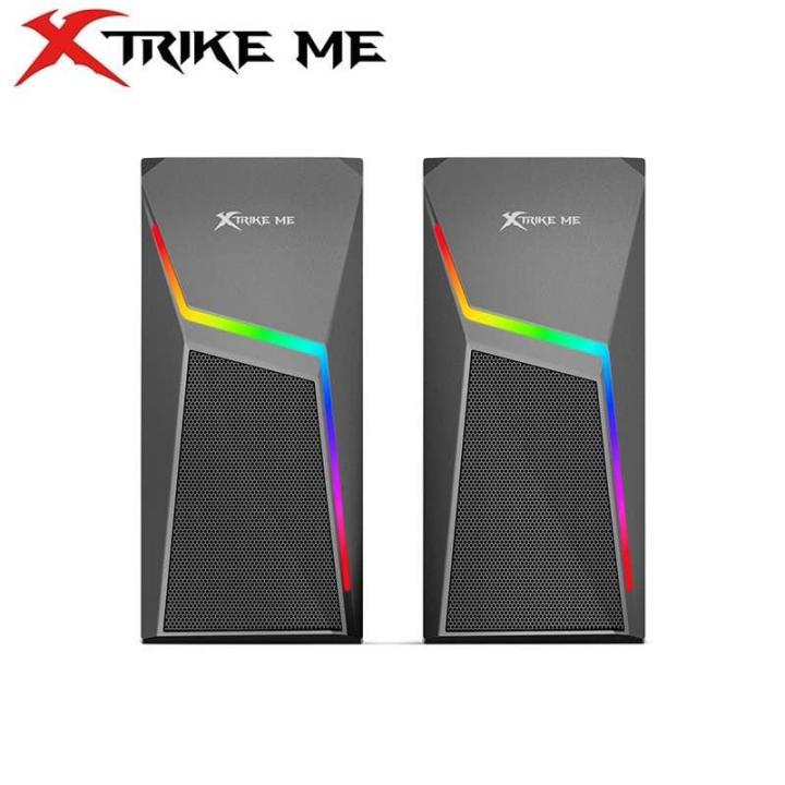 Xtrike Me SK-503 RGB Backlit 2-in-1 Soundbar Speaker | High-Power Wireless & Wired Soundbar with Deep Bass, TF Card & AUX Support | Ideal for PC, Laptop, Home Theater, Gaming, Movies, Music, Office Use & Ambient Audio Experiences By Qasim Reviews