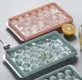 Ice Cube Trays with Lid Plastic Sphere Ice Ball Maker Mold for Freezer | Leak-Proof, BPA-Free Round Ice Cube Tray for Whiskey, Cocktails, Juice & Cold Beverages | Easy-Release & Reusable Ice Mould. 