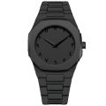 Arabic Aura watch 2025 New Arabic Men’s Aura Watch Black Modern Creative Design Waterproof Stainless Steel Chain Quartz Movement for smart men. 