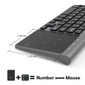 2.4GHz Wireless Keyboard with Number Touchpad Mouse 2 In 1 Thin Numeric Keypad for Android Windows Desktop Laptop PC TV Box. 