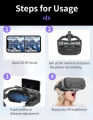 Shinecon SC-G13 New 3D Virtual Reality Gaming Glasses Headset for 4.5-7.0 Inch Smartphones VR Full-Screen Helmet with Adjustable Googles - high resolution lenses. 
