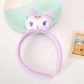 my melody kuromi kawaii plush doll face wash girl sanrio anime yugui dog cute girly heart hair accessories headdress headband. 
