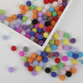 50/100pcs Acrylic Beads Bayberry Beads Round Loose Beads Fit Europe Beads For Jewelry Making. 