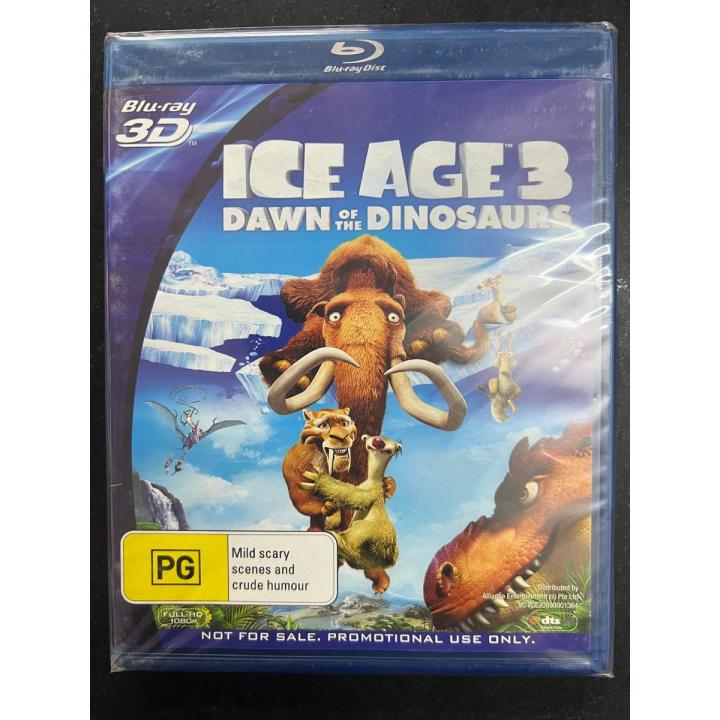 Original ice age 3 down of the dinosaurs blue ray 3D disc