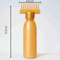 Hair Oil Comb Bottle - Anti Lice Comb - Best Applicator Hair Oil Bottle - Imported Multipurpose 130ml Comb Bottle - Pack of 2 - Golden & Black Colour Available. 