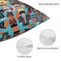 2024 DynaBlocks Characters Collage Pillow Case 45x45cm Decor Home Video Game Cartoon Modern Cushion Cover Velvet Pillowcase Revien Meiuazo. 