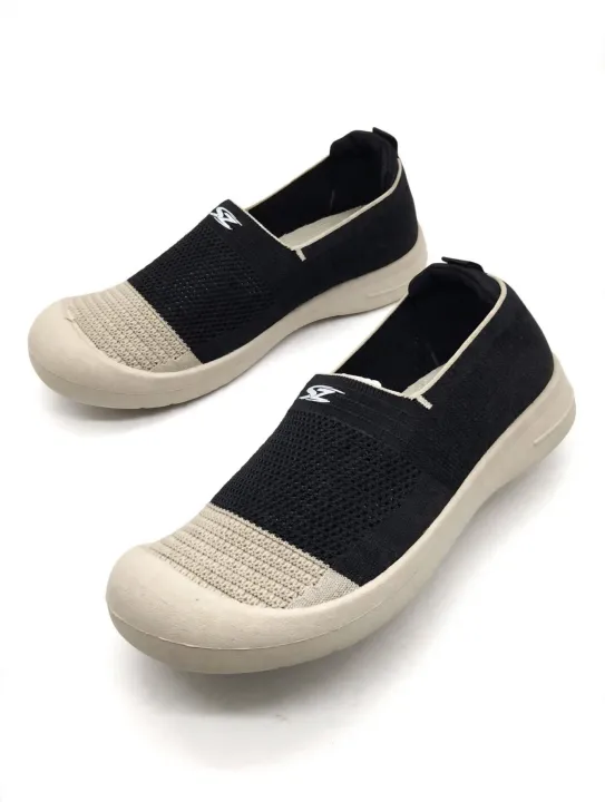 SHAZ%20FOOTWEAR%20Women's%20Slip-On%20Walking%20Shoes%20-%20Black%20&%20Beige%20Lightweight%20Breathable%20Comfort%20Loafers%20for%20Ladies%20-%20Image%208