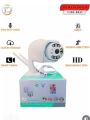 Outdoor PTZ IP Wireless Security Camera, 3MP Dome 360Â°, WiFi CCTV Pan / Tilt - Weatherproof - Night Vision - LED Lights - Two Way Audio - Motion Detection - SD Card Slot - V380 (White). 