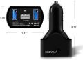GISSARAL GISCCS-SP4 90W Magsafe Car Charger for 15V Surface Pro 4 5 6 Surface Book Book 2 ; Dual USB Quick Charge for Surface 3 Apple or Android smartphones and tablets. 