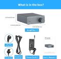 Fosi Audio TDA7498E 2 Channel 160W x2 Stereo Audio Amplifier Mini Hi-Fi Class D Integrated Amp for Passive Speakers with 24V Power Supply. 