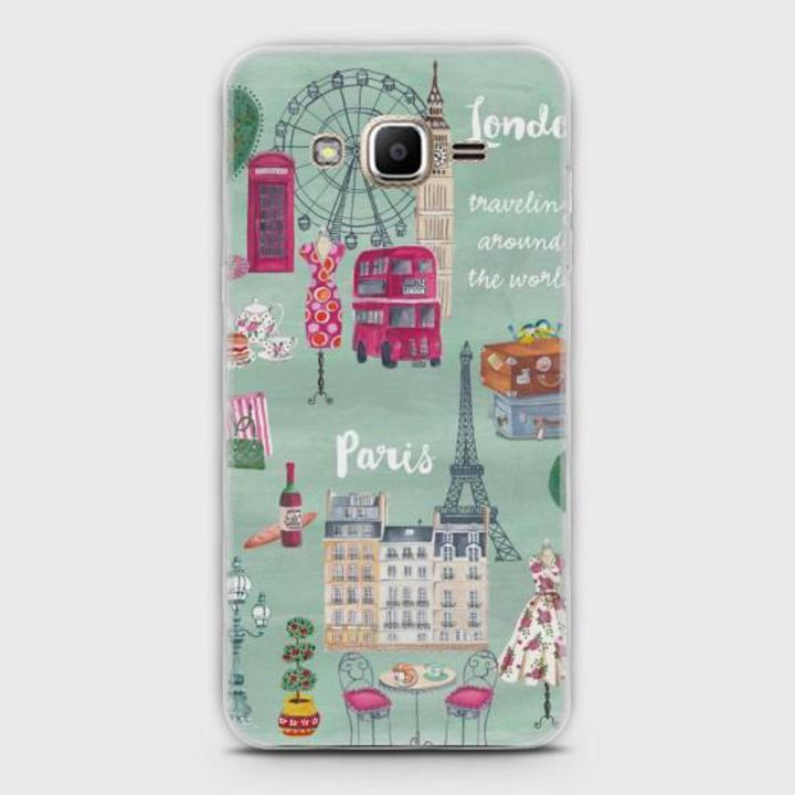 Samsung Grand Prime Cover - SkinLee HQ Hybrid Case (Soft) - London, Paris, New york - SKINLEE-157-1-140-22