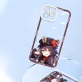 Jizetin for Itel A70 Back Cover Crystal Transparent Genshin Impact For Girls Soft Full Camera Cover Protection Phone Cases. 