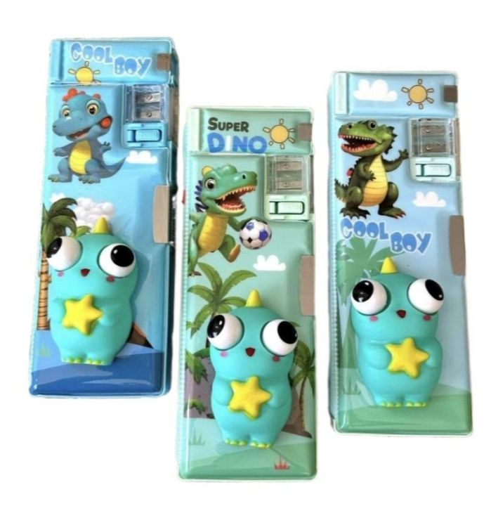 Eyes Wide Open Fun Diano Geometry Set - Magnetic Pencil Box  Beautiful Design for Girls, Perfect for School