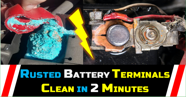 Battery Terminals connectors - Rust Cleaner- Battery Care- Rust Remover ...