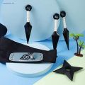 1 Set of Naruto Headband and 4 PCS Accessories Akatsuki Members Cosplay Costume/Bandana Naruto + Kunai + Shuriken. 