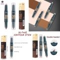 HYBOT 3D Double-Headed Shaping Contour Stick: Full Coverage Makeup for Dark Skin. 