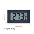1/2M TPM-10 Digital Temperature Gauge LCD Screen Temperature Sensor Multipurpose Thermometer Detector for Fish Tank Refrigerator. 