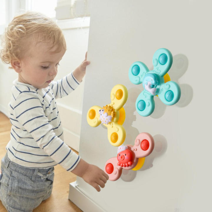 Spinning Safe Easy to grip Suction cup Soothing Compact ABS Spinning sea Interactive ...