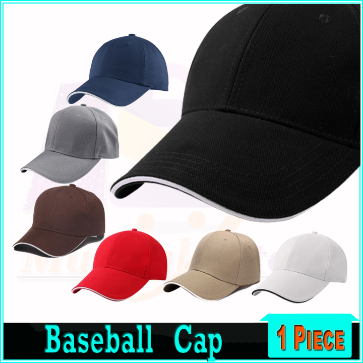 New Trendy Visor P Caps for Men and Suitable for Driving, Walking, Casual Wear Baseball Cap with Adjustable Strap - Men's Plain Caps with Curved Brim on Front for Summer Protection Sun Hats and Made of Polyester