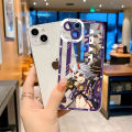 Genshin impact hutao phone case telefoon for iPhone 13Promax 13 14 12 11 pro Max mini transparent fine hole soft cover. 