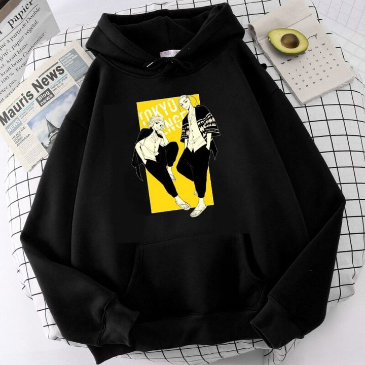 Anime Hoodie Tokyo Revengers Logo Hoodies Hip Hop Casual Loose Print Graphic Sweatshirts Unisex Tops Man