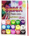 1 Brush With 15 Orega Poster Color Colours Colors - 15 different shades bottles 15cc. 