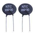 2X 20D-20 NTC Thermistor for Limiting of Inrush Current of Supply Ballast CFL,Black. 