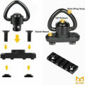 1PCS M-LOK MLOK Quick Release Sling Mount Push Button QD Sling Swivel Adaptor. 