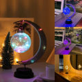 LED Lights Moon Shaped Decorative Battery Powered Moon-Star Night Light for Home. 