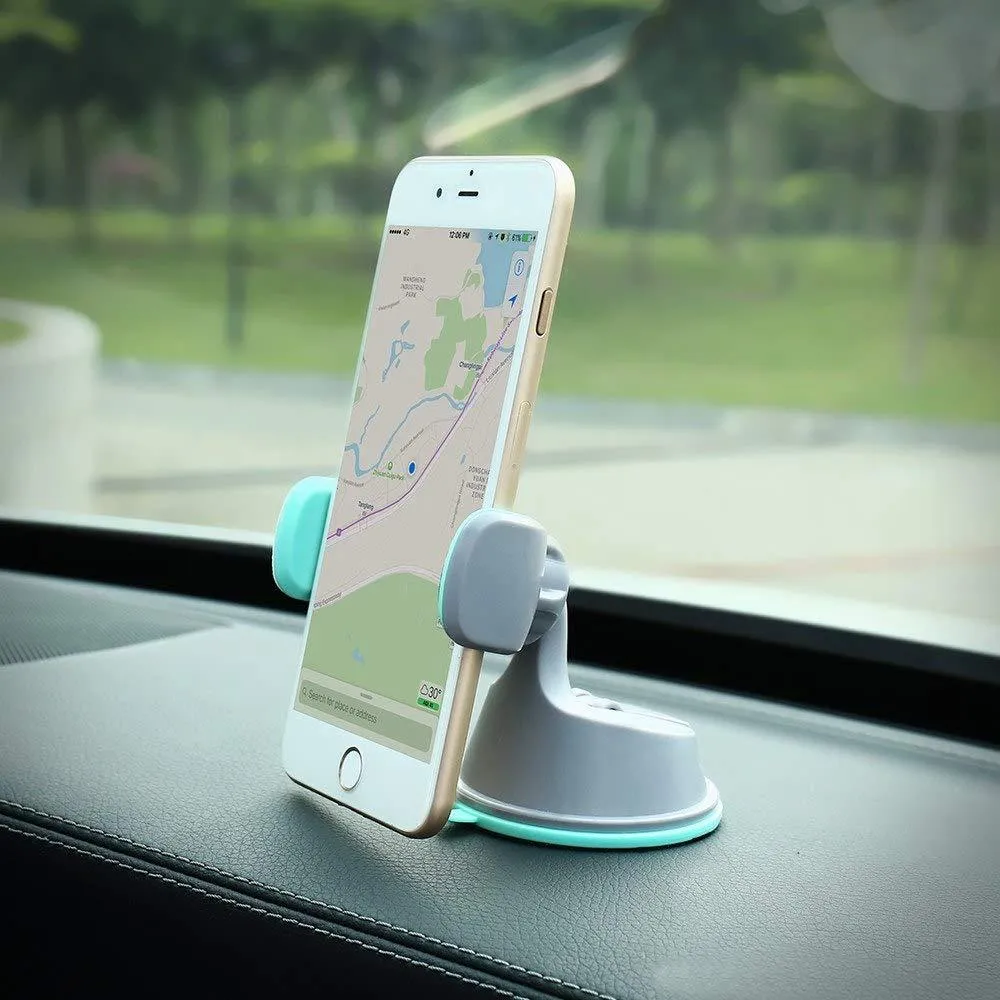 Universal Car Mobile Holder Mobile Holder For Car 3 in 1 Windshield Dashboard Air Vent Clip Compatible with Smartphones