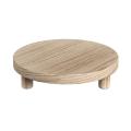 DESCENTE Wooden Round Pedestal Handcrafted Wooden Plant Stand for Indoor Outdoor Home Decor Stylish Flower Pot Holder with Wood Legs Buyers' Favorite Wooden Plant Pot Stand. 