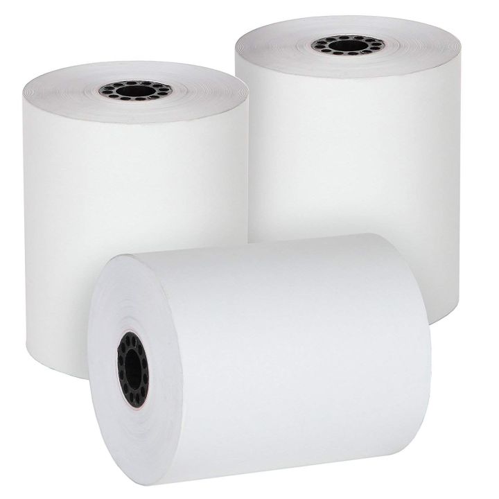 POS Thermal Paper Roll Thermal Printer Roll 79mm x 40Meter Lenght, Cash Register Paper Rolls Premium Thermal Printer Rolls Pack of 3 and Pack of 6