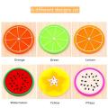 Fruit Shape Round Table Mat Cute Silicone Fruits Coaster Cup Cushion Holder Drink Heat Resistant Pad Silicone for Tea Cups Drinks Holder Mat Napkin Litter Table Mats Bar Mug Fruit Drink Coasters. 