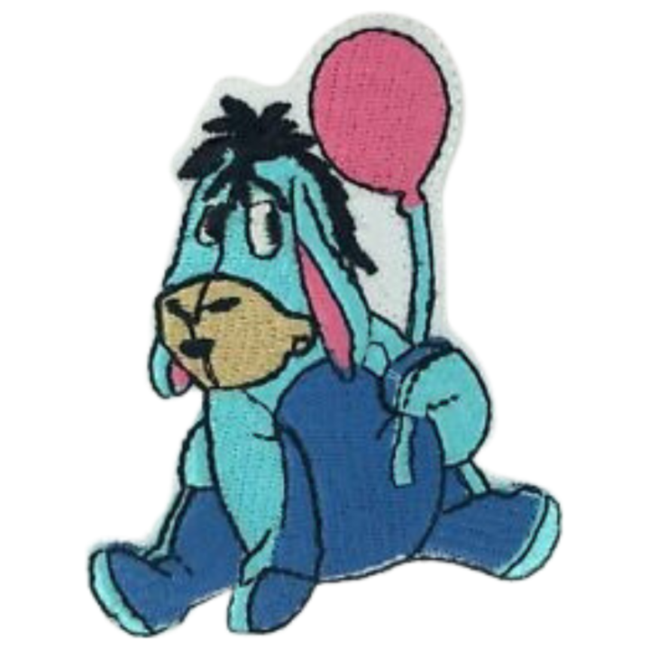 Disney Winnie-the-Pooh Eeyore Embroidery Iron On Patch Sew on Badge For Bag Cap Applique t shirt