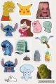 Funny Meme Stickers A5 Uncut , Mobile laptop , hilarious  Cat sponge bob , humor, witty, edgy. 