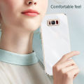 LECOMES for Samsung Galaxy S8 Back Cover Luxury 6D Plating Frame Shiny Bling Case Full Camera Protection Soft Silicone Square Bumper Mobile Phone Cases. 